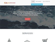 Tablet Screenshot of geociencias.cl